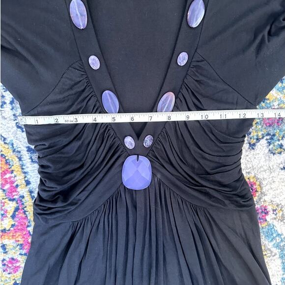 PRAIRIE NEW YORK Semi-Precious Stone Empire Waist Dress Size M Fairy Whimsygoth - Picture 9 of 11